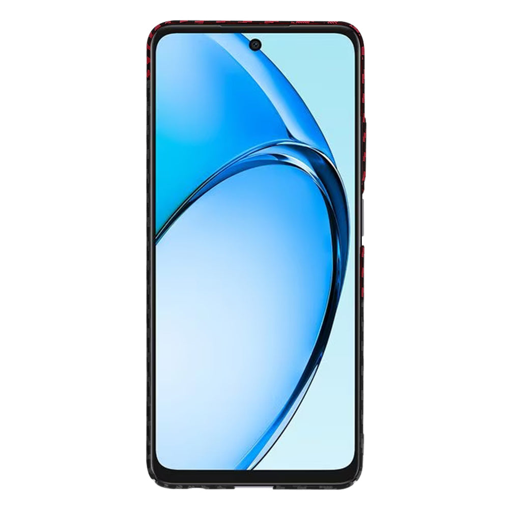 Fodral för Oppo A60, Techsuit, Carbonite FiberShell, Svart Röd