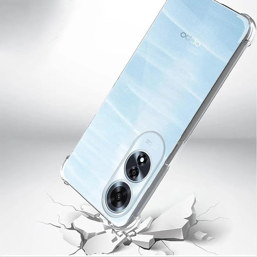 Fodral för Oppo A60, Techsuit, Stötsäker Klar, Transparent