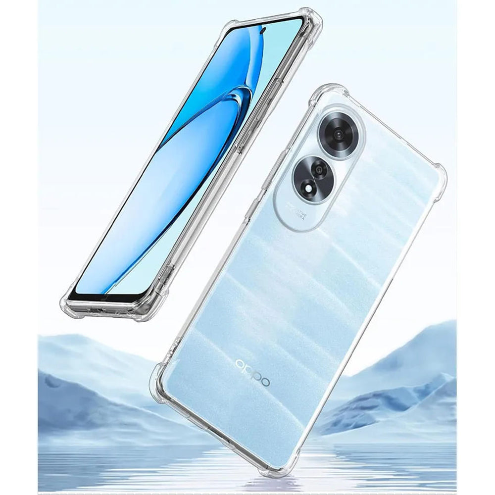 Fodral för Oppo A60, Techsuit, Stötsäker Klar, Transparent