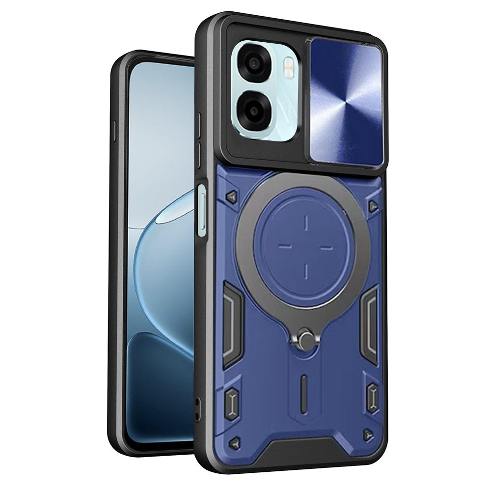 Fodral för Oppo A6k 4G / A6x 4G / A6x / A6 4G, Techsuit, CamGuard Pro, Blå