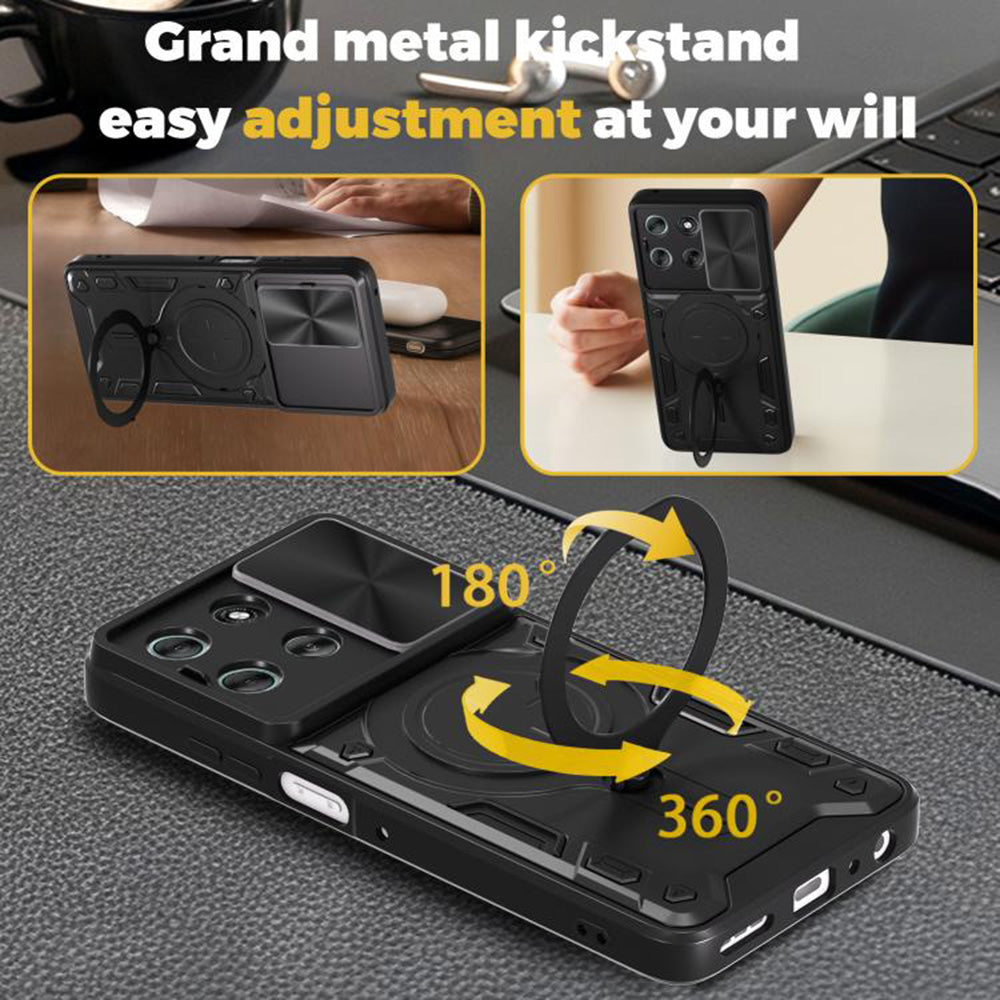 Fodral för Oppo A6k 4G / A6x 4G / A6x / A6 4G, Techsuit, CamGuard Pro, Blå