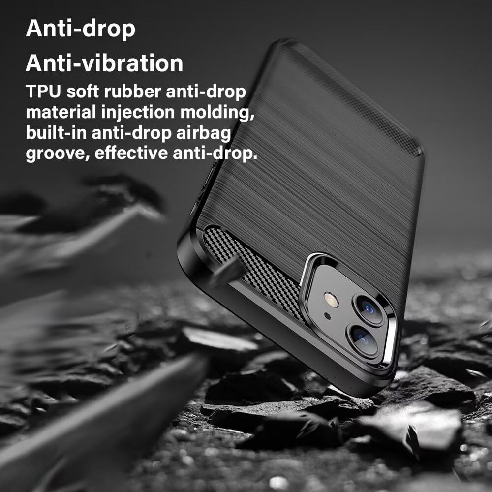 Fodral för Oppo A6k 4G / A6x 4G / A6x / A6 4G, Techsuit, Kolfiber, Blå