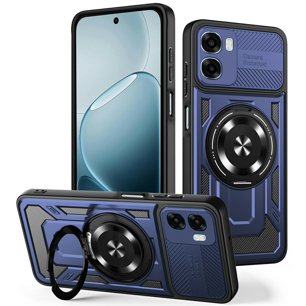 Fodral för Oppo A6k 4G / A6x 4G / A6x, Techsuit, RuggedCam, Blå