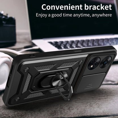Fodral för Oppo A78 4G, Techsuit, CamShield, Svart