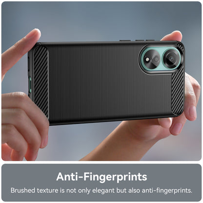 Fodral för Oppo A78 4G, Techsuit, Kolfiber, Svart