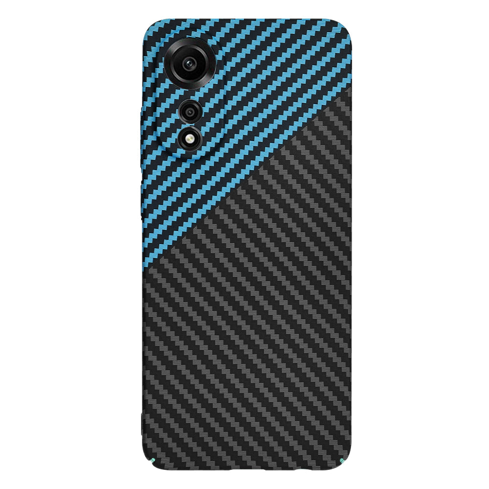 Fodral för Oppo A78 4G, Techsuit, Carbonite FiberShell, Svart Bleu