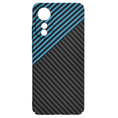 Fodral för Oppo A78 4G, Techsuit, Carbonite FiberShell, Svart Bleu