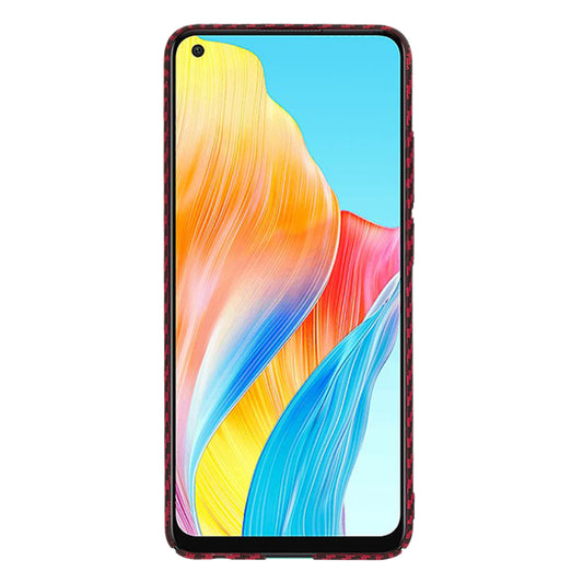 Fodral för Oppo A78 4G, Techsuit, Carbonite FiberShell, Röd