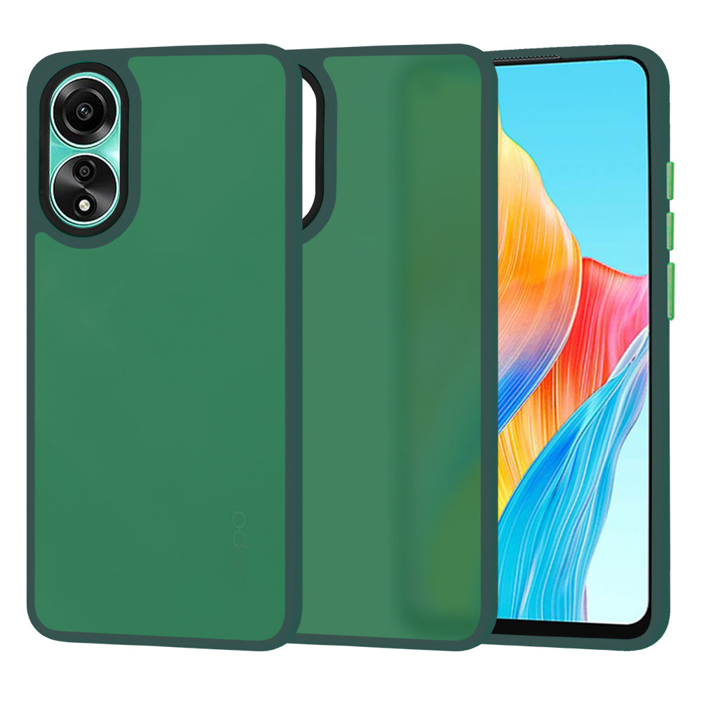 Fodral för Oppo A78 4G, Techsuit, HaloFrost, Grön