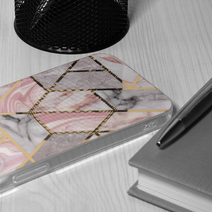 Fodral för Oppo A78 4G, Techsuit, Marble, Rosa