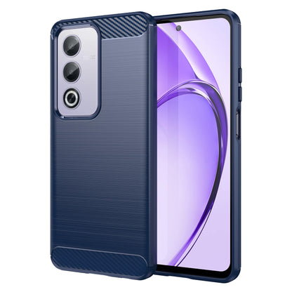 Fodral för Oppo A80, Techsuit, Kolfiber, Blå