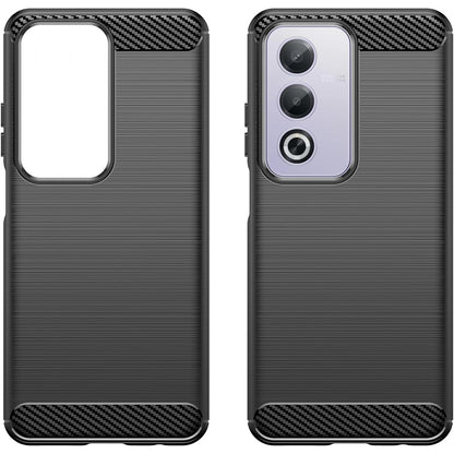 Fodral för Oppo A80, Techsuit, Kolfiber, Svart