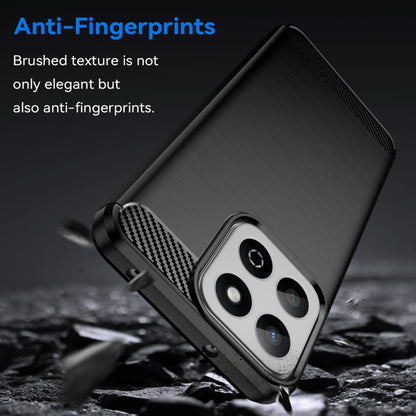 Fodral för Oppo A80, Techsuit, Kolfiber, Svart