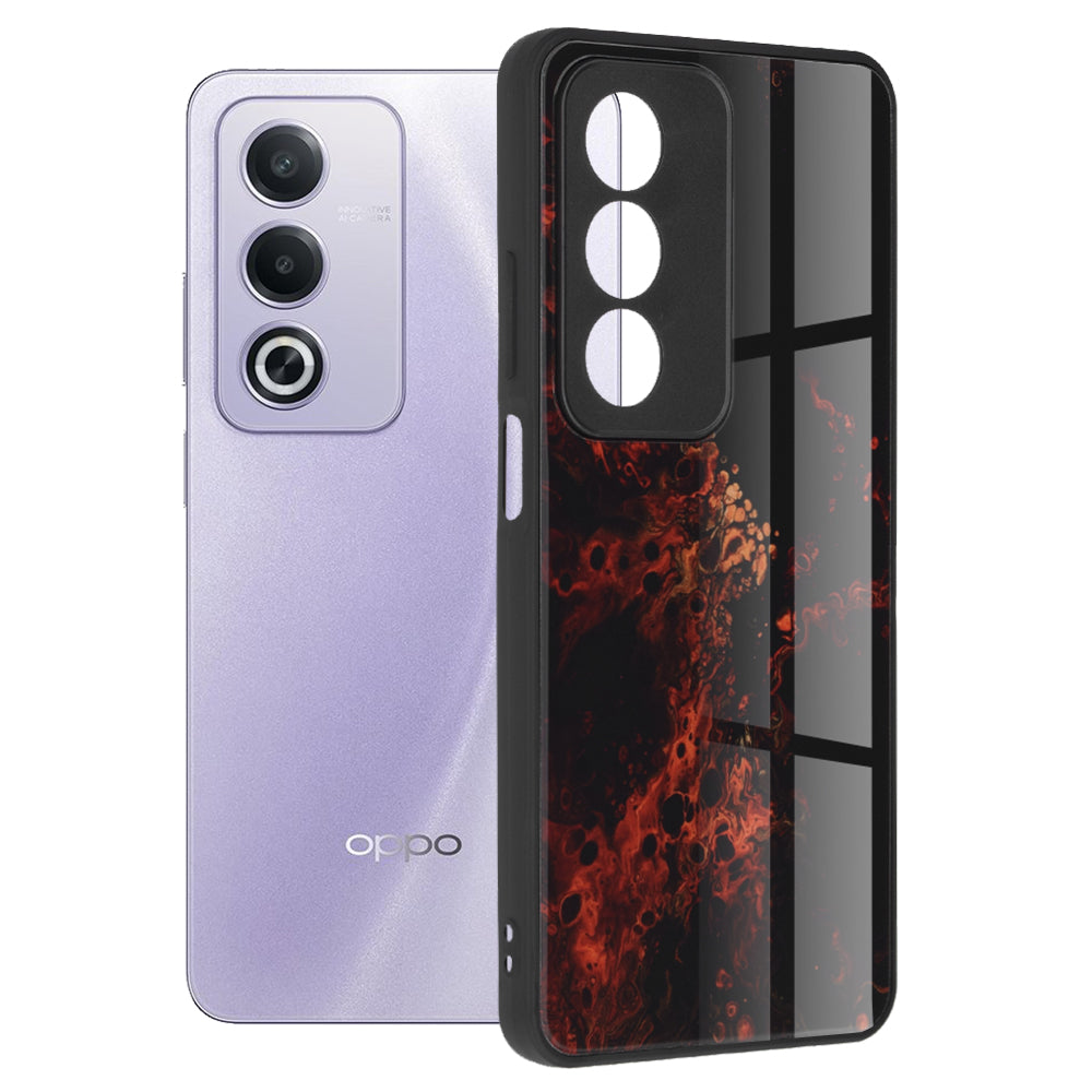 Skyddsfodral för Oppo A80, Techsuit, Glaze, Röd