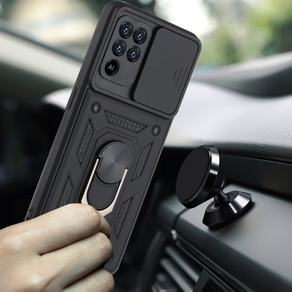 Fodral för Oppo A94 / Reno5 Lite, Techsuit, CamShield, Svart