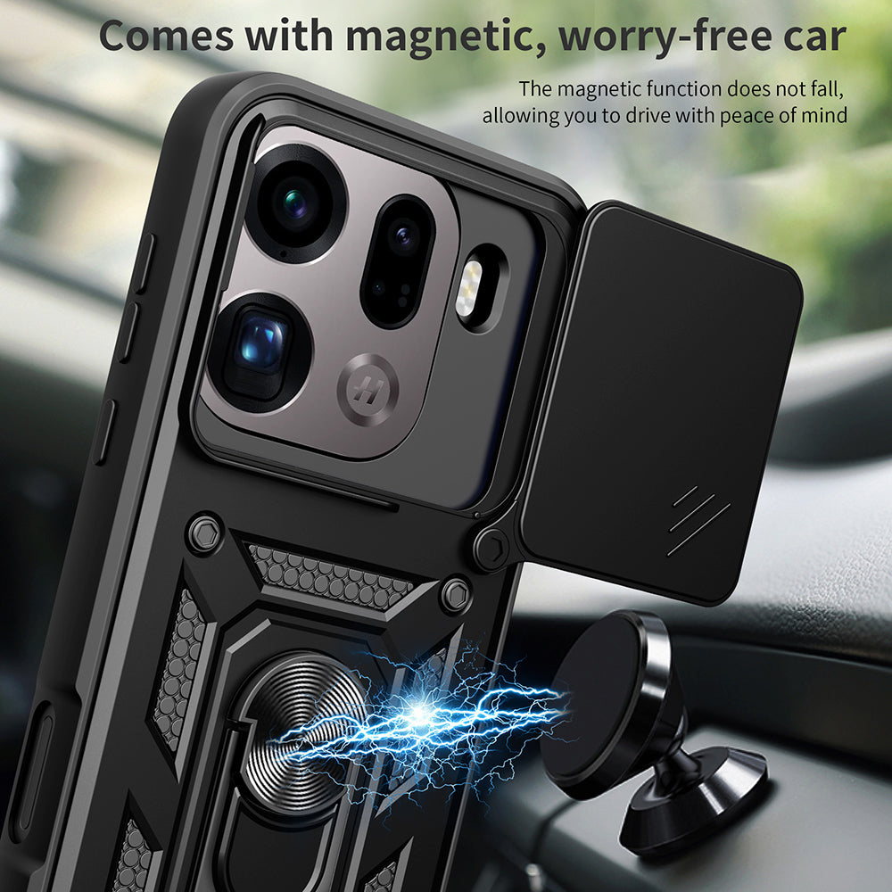 Skyddsfodral för Oppo Find X9 Pro, Techsuit, CamShield, Svart