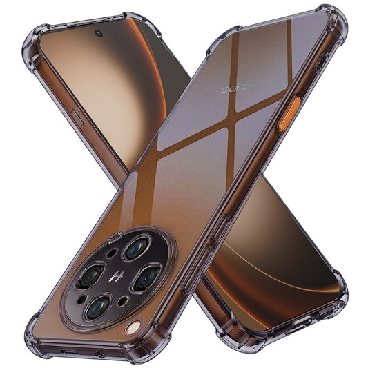 Fodral för Oppo Find X9 Ultra, Techsuit, Stötsäker Klar, Rökfärgad