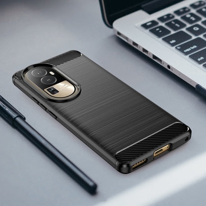 Fodral för Oppo Reno10 / Reno10 Pro, Techsuit, Kol, Svart