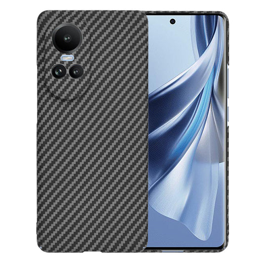 Fodral för Oppo Reno10 / Reno10 Pro, Techsuit, Carbonite FiberShell, Svart