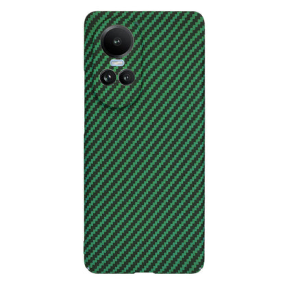 Fodral för Oppo Reno10 / Reno10 Pro, Techsuit, Carbonite FiberShell, Grön