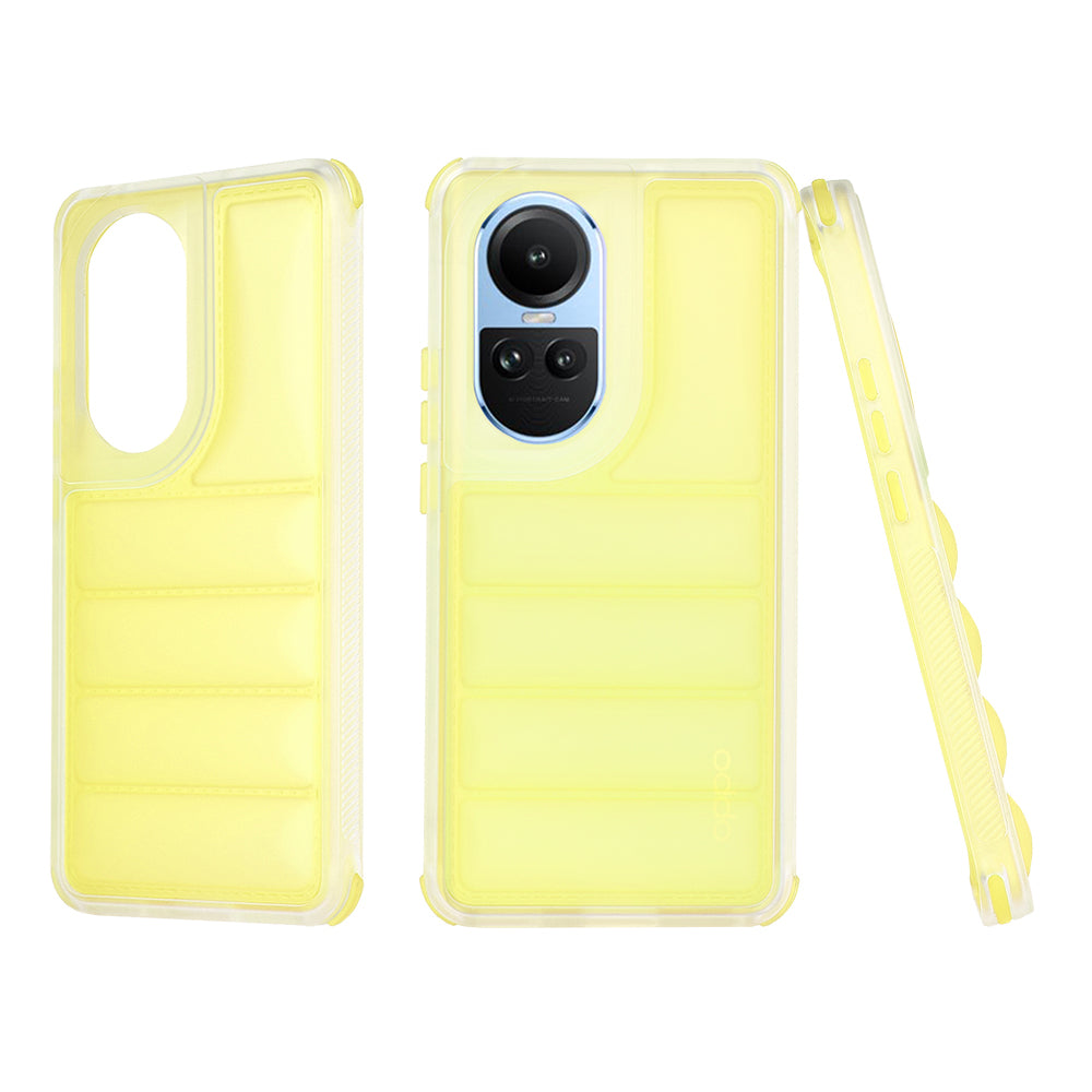 Fodral för Oppo Reno10 / Reno10 Pro, Techsuit, Wave Shield, Gul