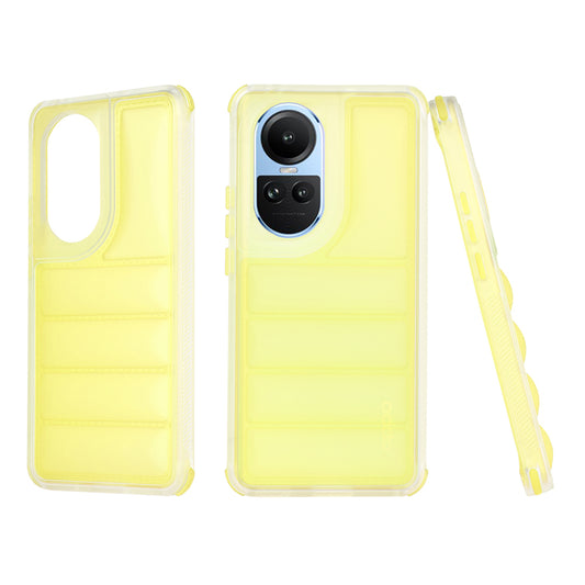 Fodral för Oppo Reno10 / Reno10 Pro, Techsuit, Wave Shield, Gul