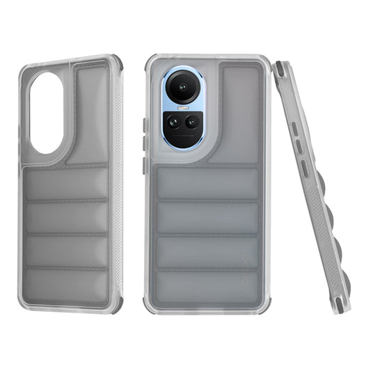 Fodral för Oppo Reno10 / Reno10 Pro, Techsuit, Wave Shield, Svart