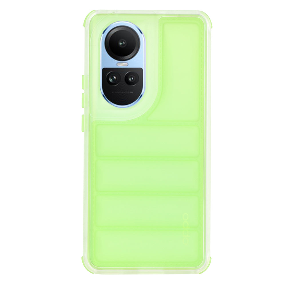 Fodral för Oppo Reno10 / Reno10 Pro, Techsuit, Wave Shield, Grön