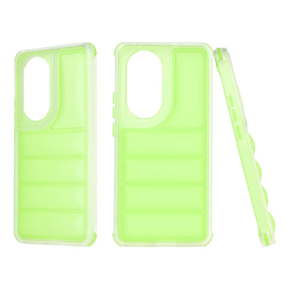 Fodral för Oppo Reno10 / Reno10 Pro, Techsuit, Wave Shield, Grön