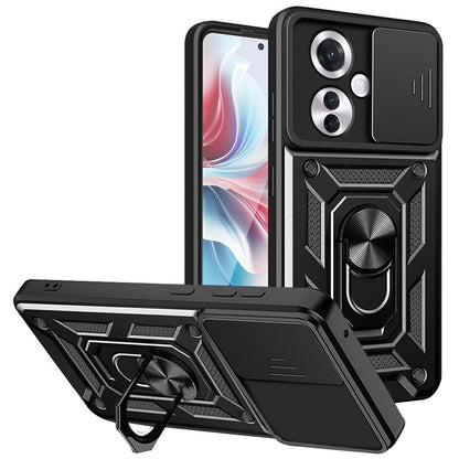 Fodral för Oppo Reno11 F, Techsuit, CamShield, Svart