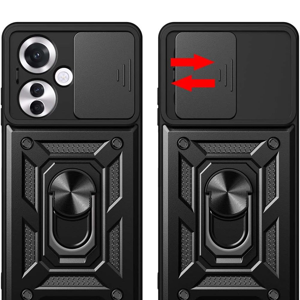 Fodral för Oppo Reno11 F, Techsuit, CamShield, Svart