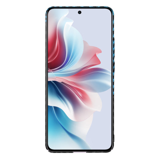 Fodral för Oppo Reno11 F, Techsuit, Carbonite FiberShell, Svart Bleu