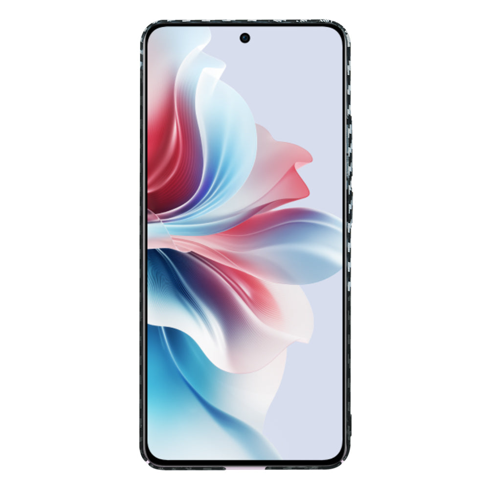 Fodral för Oppo Reno11 F, Techsuit, Carbonite FiberShell, Svart Grå