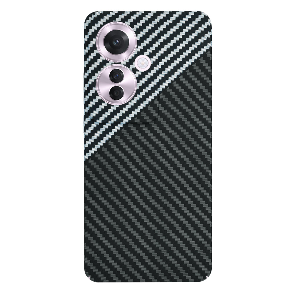 Fodral för Oppo Reno11 F, Techsuit, Carbonite FiberShell, Svart Grå