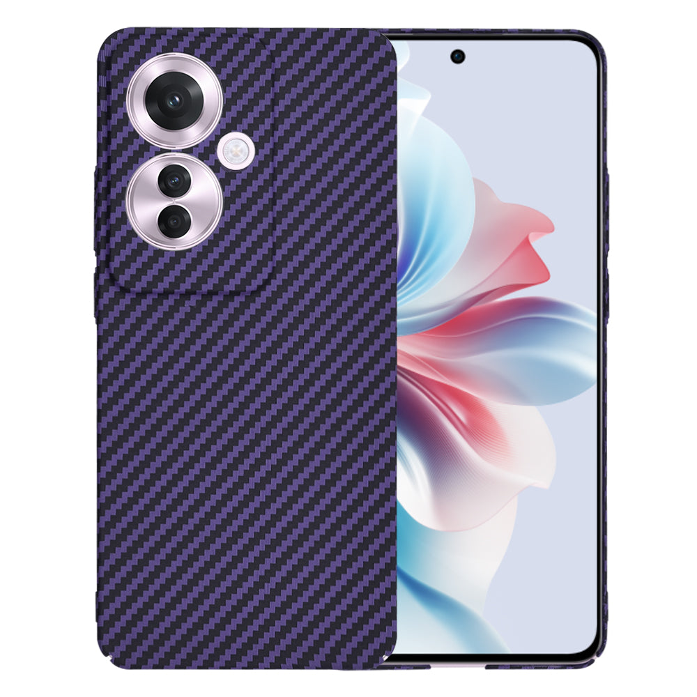 Fodral för Oppo Reno11 F, Techsuit, Carbonite FiberShell, Lila