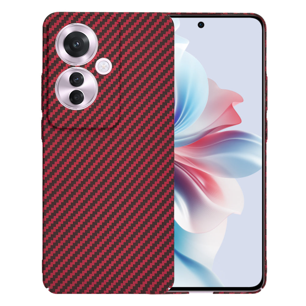 Fodral för Oppo Reno11 F, Techsuit, Carbonite FiberShell, Röd