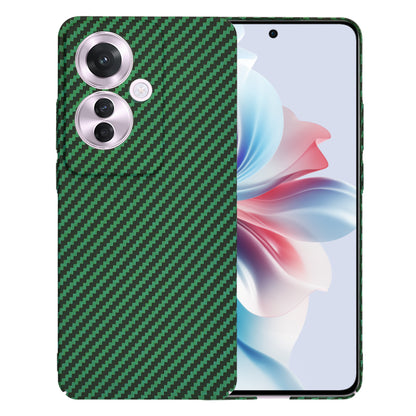 Fodral för Oppo Reno11 F, Techsuit, Carbonite FiberShell, Grön