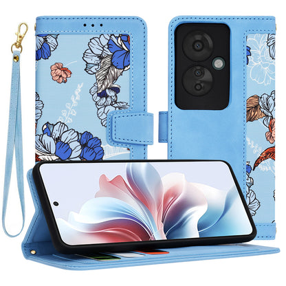 Fodral för Oppo Reno11 F, Techsuit, FlipCraft, Blå