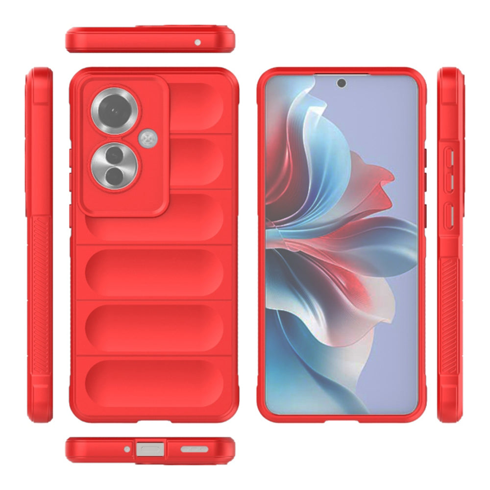 Fodral för Oppo Reno11 F, Techsuit, Magic Shield, Röd