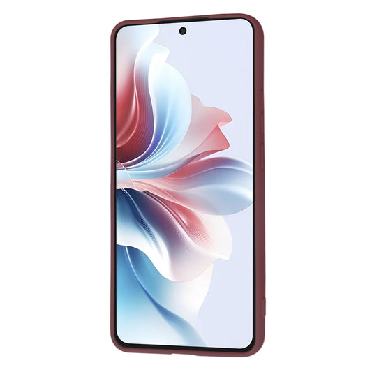 Fodral för Oppo Reno11 F, Techsuit, SoftFlex, Vinröd