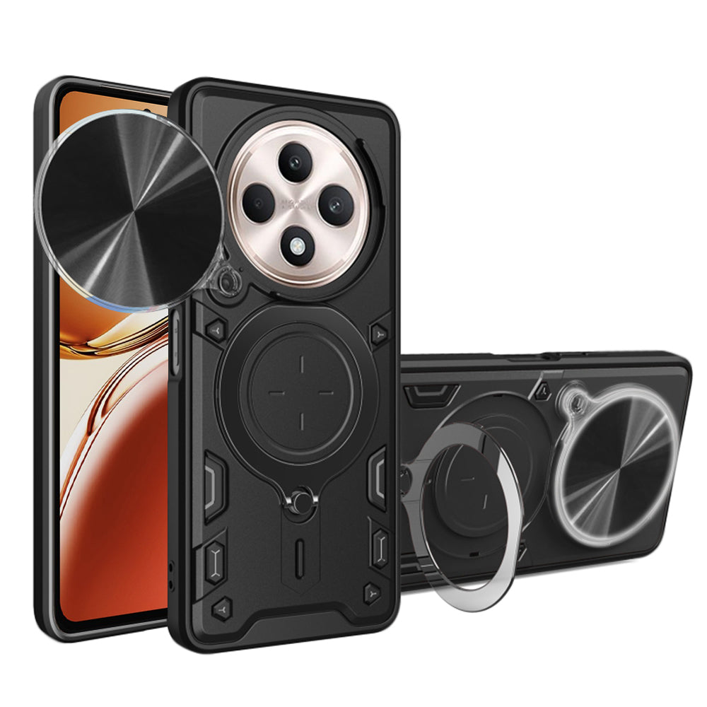 Fodral för Oppo Reno12 FS 5G / Reno12 FS 4G / Reno12 F 4G / Reno12 F, Techsuit, CamGuard Pro, Svart