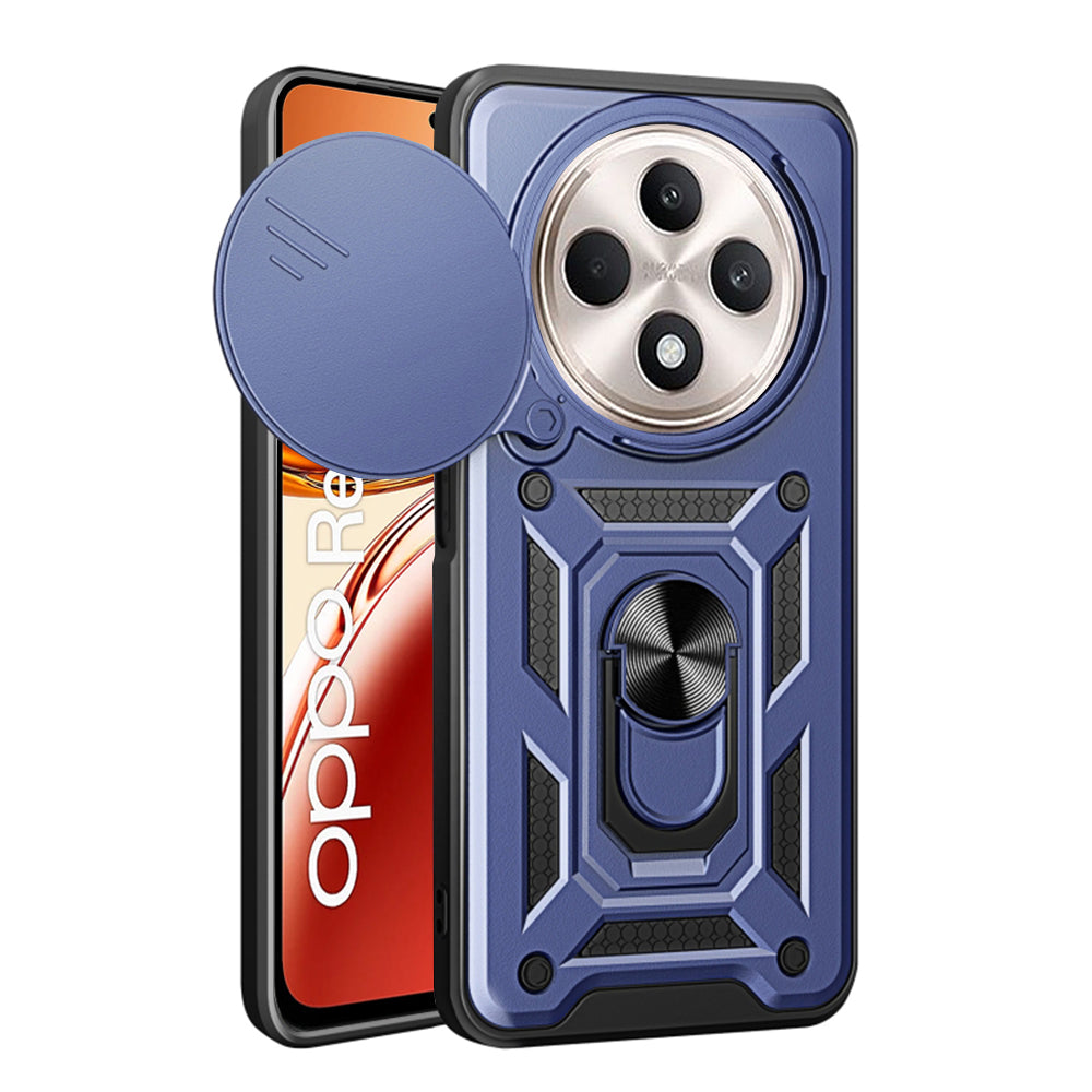 Fodral för Oppo Reno12 FS 5G / Reno12 FS 4G / Reno12 F 4G / Reno12 F, Techsuit, CamShield, Blå