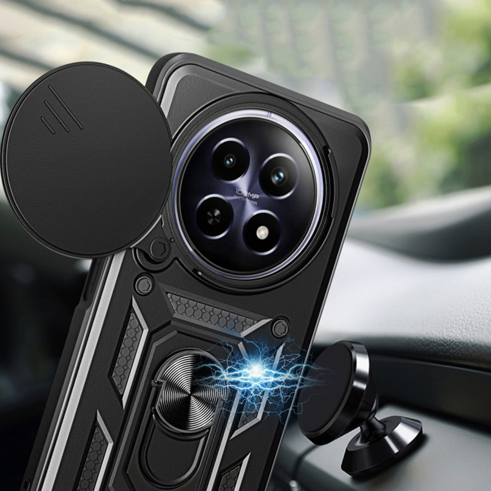 Fodral för Oppo Reno12 FS 5G / Reno12 FS 4G / Reno12 F 4G / Reno12 F, Techsuit, CamShield, Blå