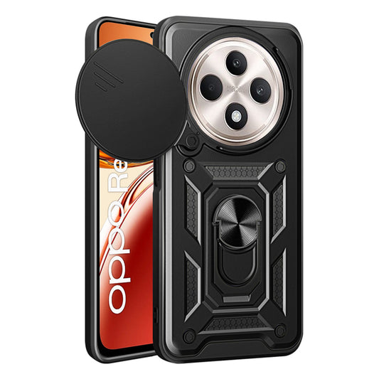 Fodral för Oppo Reno12 FS 5G / Reno12 FS 4G / Reno12 F 4G / Reno12 F, Techsuit, CamShield, Svart
