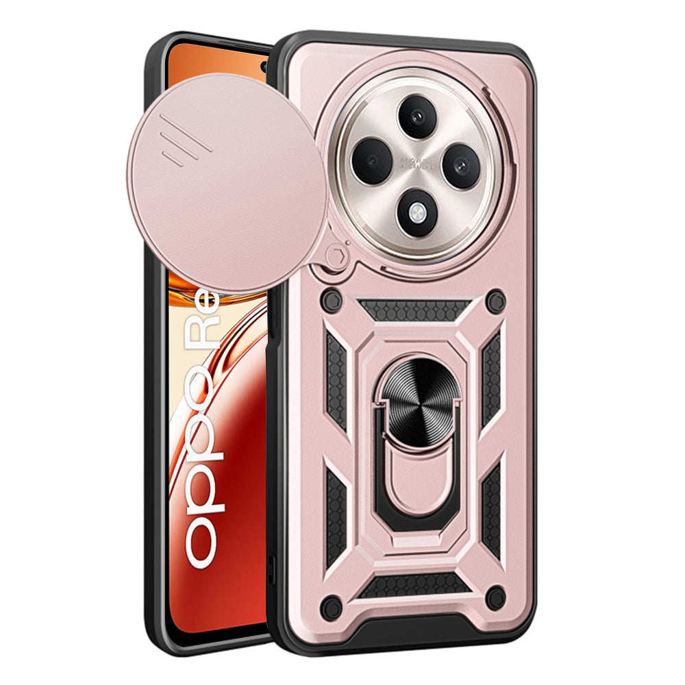Fodral för Oppo Reno12 FS 5G / Reno12 FS 4G / Reno12 F 4G / Reno12 F, Techsuit, CamShield, Rosa