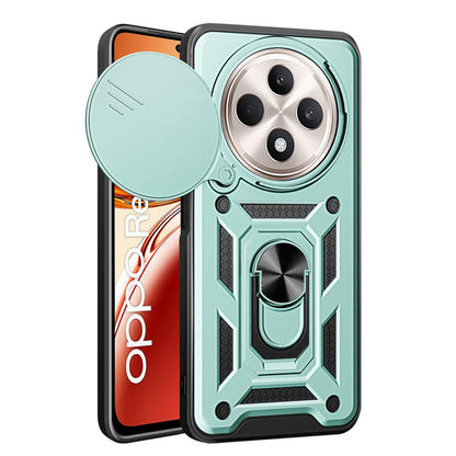 Fodral för Oppo Reno12 FS 5G / Reno12 FS 4G / Reno12 F 4G / Reno12 F, Techsuit, CamShield, Grön