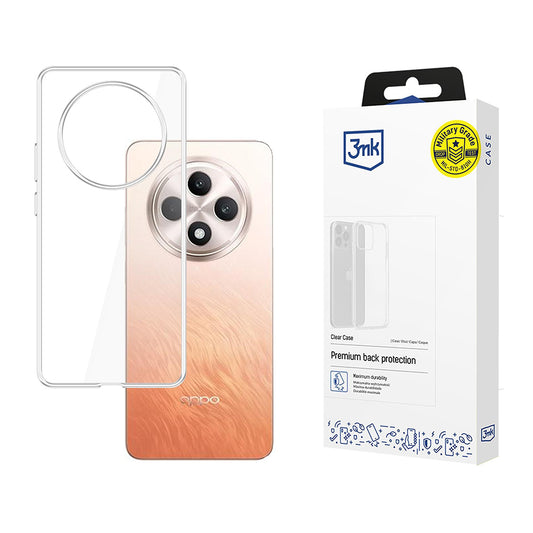 Fodral för Oppo Reno12 FS 5G / Reno12 FS 4G / Reno12 F 4G / Reno12 F, 3MK, Klar, Transparent