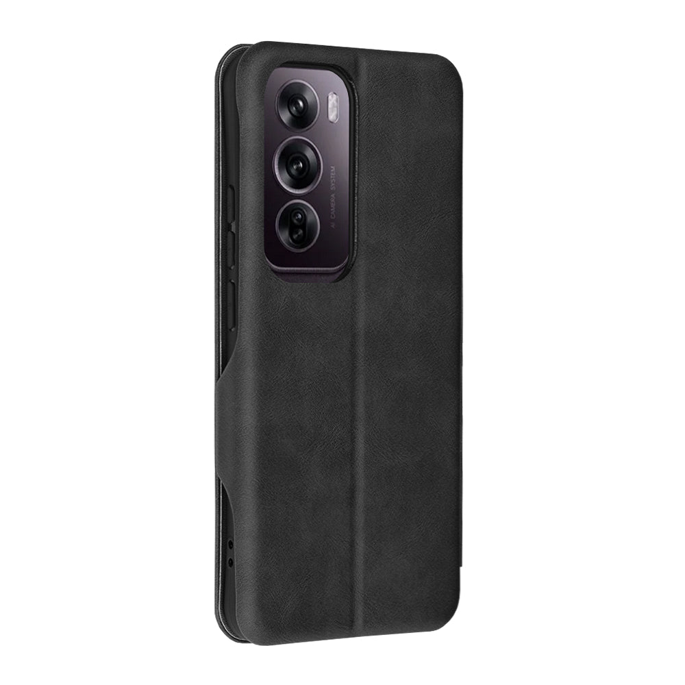 Fodral för Oppo Reno12 Pro, Techsuit, Safe Wallet Plus, Svart