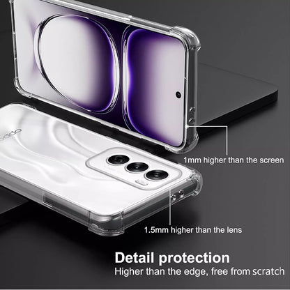 Fodral för Oppo Reno12 Pro, Techsuit, Stötsäker Klar, Transparent