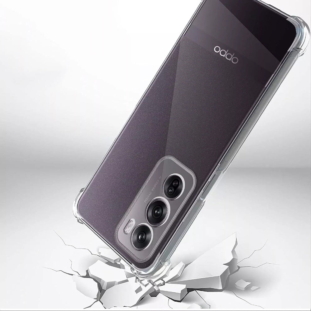 Fodral för Oppo Reno12 Pro, Techsuit, Stötsäker Klar, Transparent